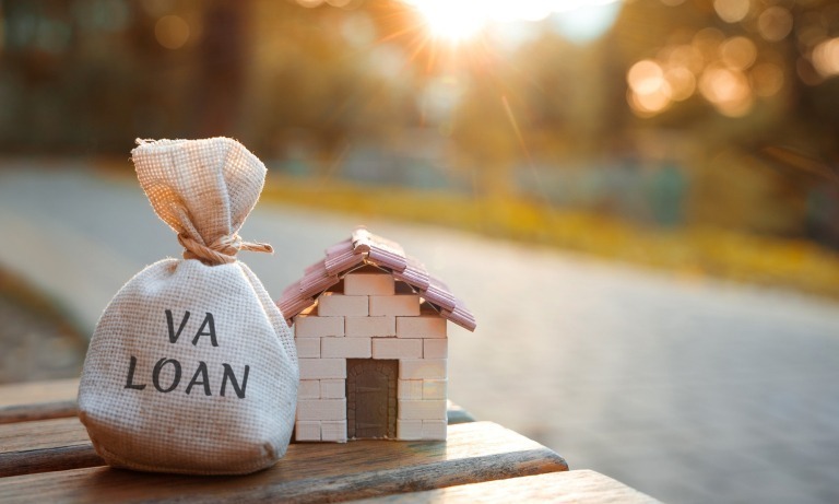 Va loan concept - government-backed mortgage option available to Veterans